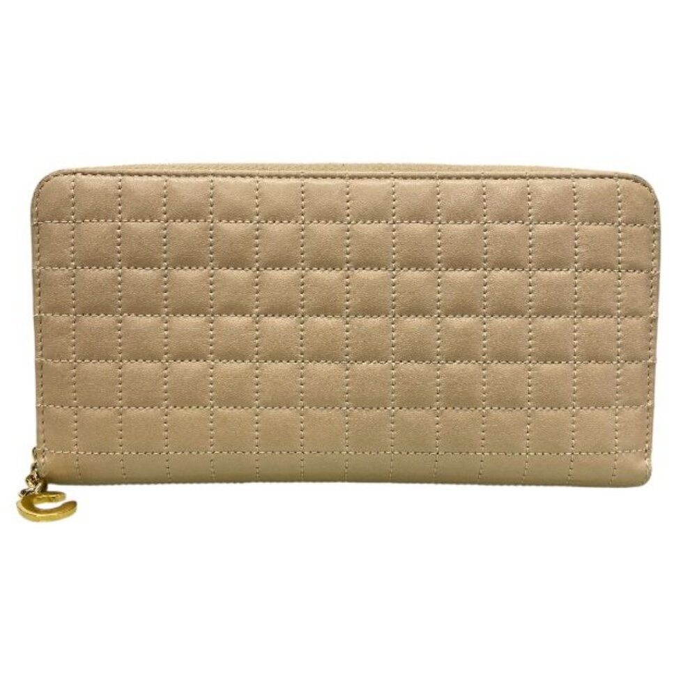 Celine Wallet Long Wallet Round Zipper Quilted - Picture 2 of 9